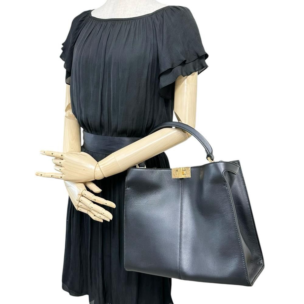 Fendi Fendi Fendi Peekaboo X-Lite Leather 2way Bag Leather Shoulder Bag 8BN310 Size ONE SIZE - 10 Thumbnail