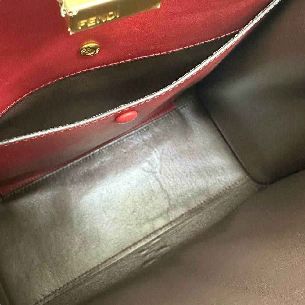Fendi Fendi Fendi Peekaboo X-Lite Leather 2way Bag Leather Shoulder Bag 8BN310 Size ONE SIZE - 8 Thumbnail