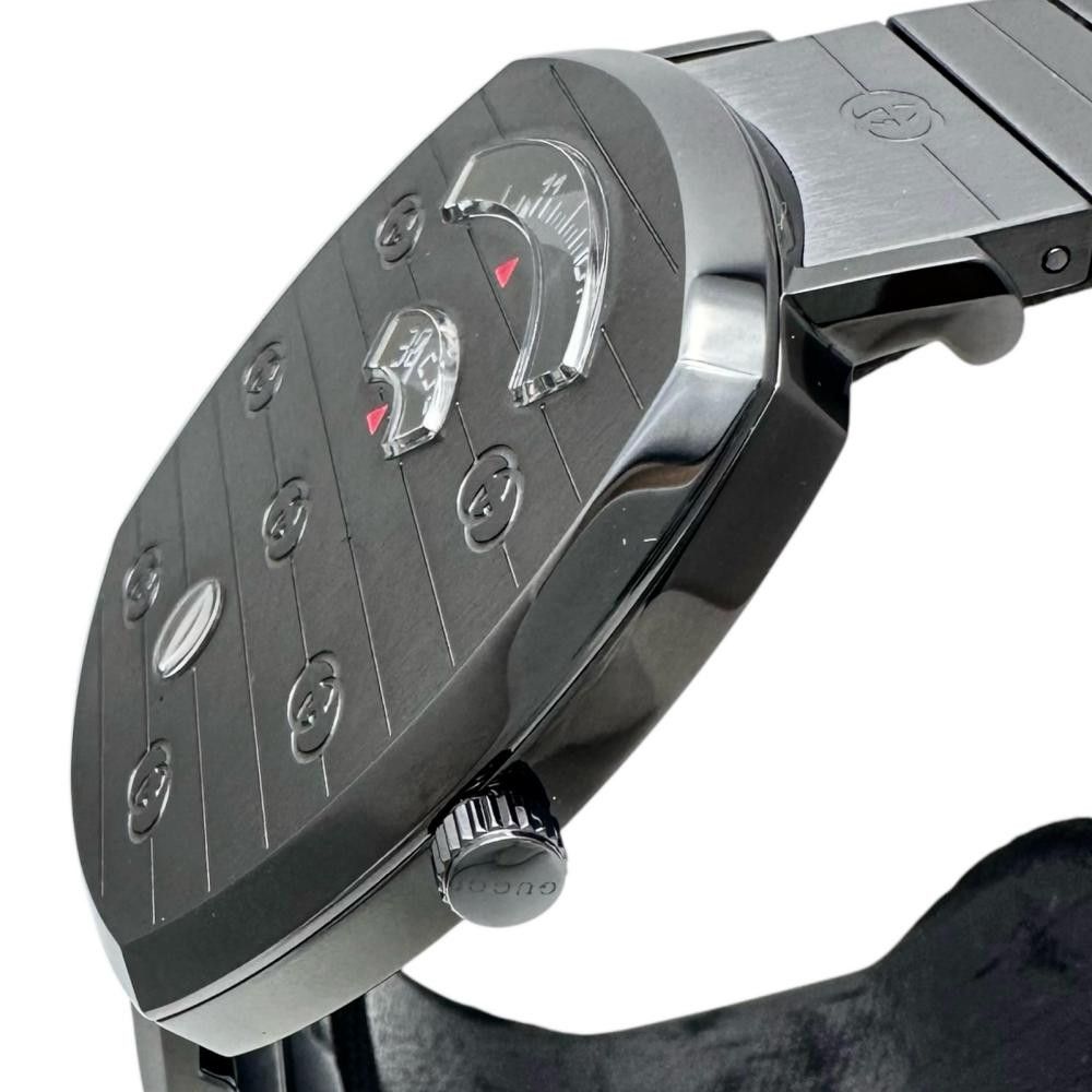 Gucci Gucci Gucci Grip Stainless Steel Metal Quartz 157.3 DUTY FREE for USA Size ONE SIZE - 3 Thumbnail