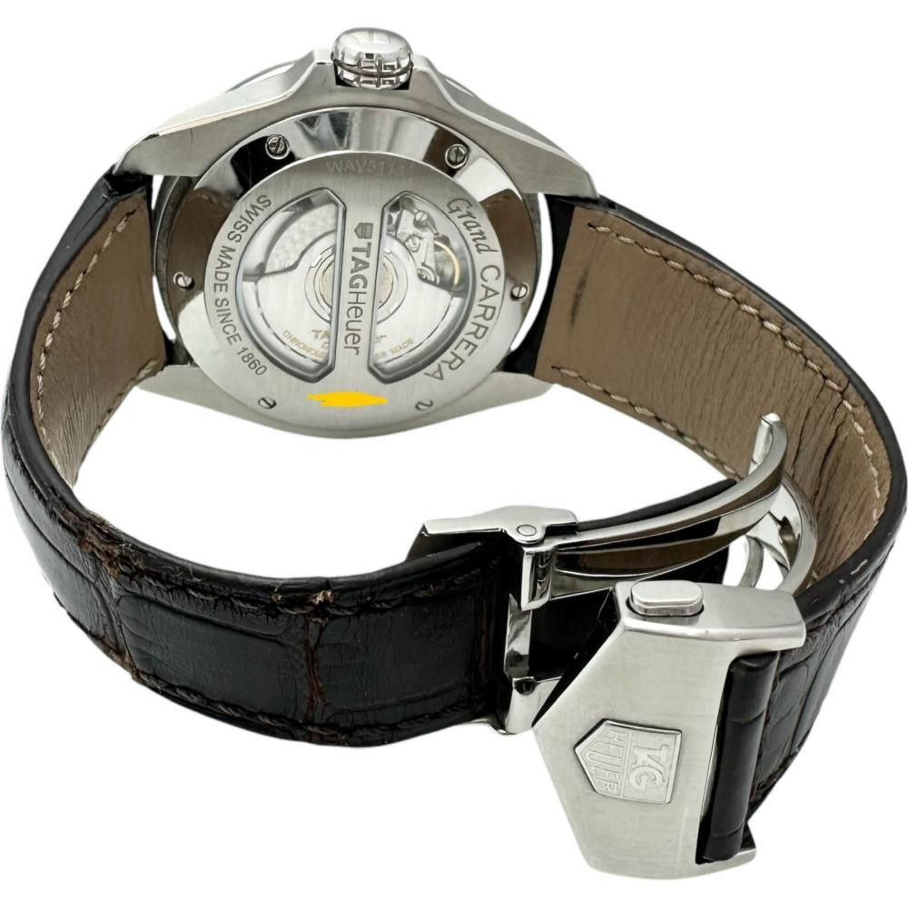 Tag Heuer TAG Heuer TAG Heuer Grand Carrera Stainless Steel Watch Metal Automatic WAV5113 Size ONE SIZE - 6 Thumbnail