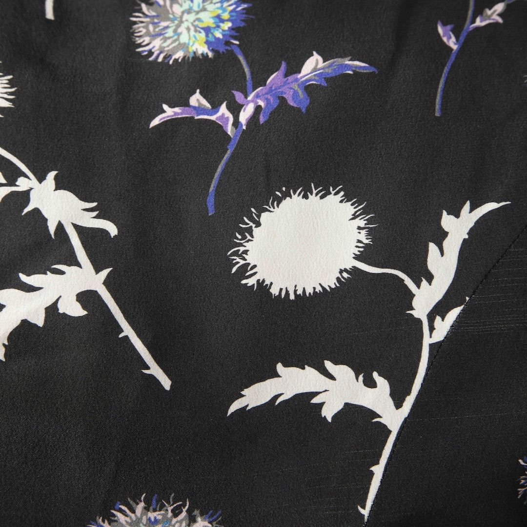 Kenzo Dandelion Print Silk Dress Size XS / US 0-2 / IT 36-38 - 3 Thumbnail