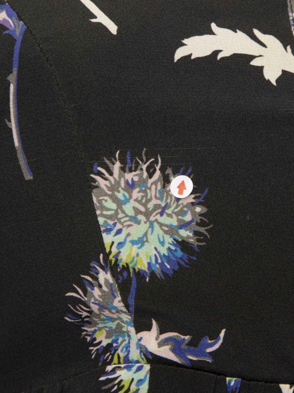 Kenzo Dandelion Print Silk Dress Size XS / US 0-2 / IT 36-38 - 5 Thumbnail