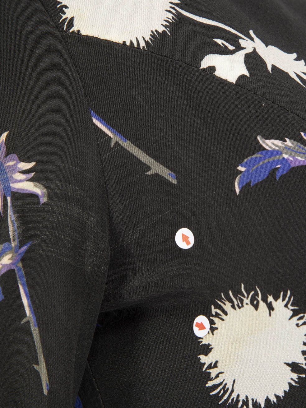 Kenzo Dandelion Print Silk Dress Size XS / US 0-2 / IT 36-38 - 8 Thumbnail