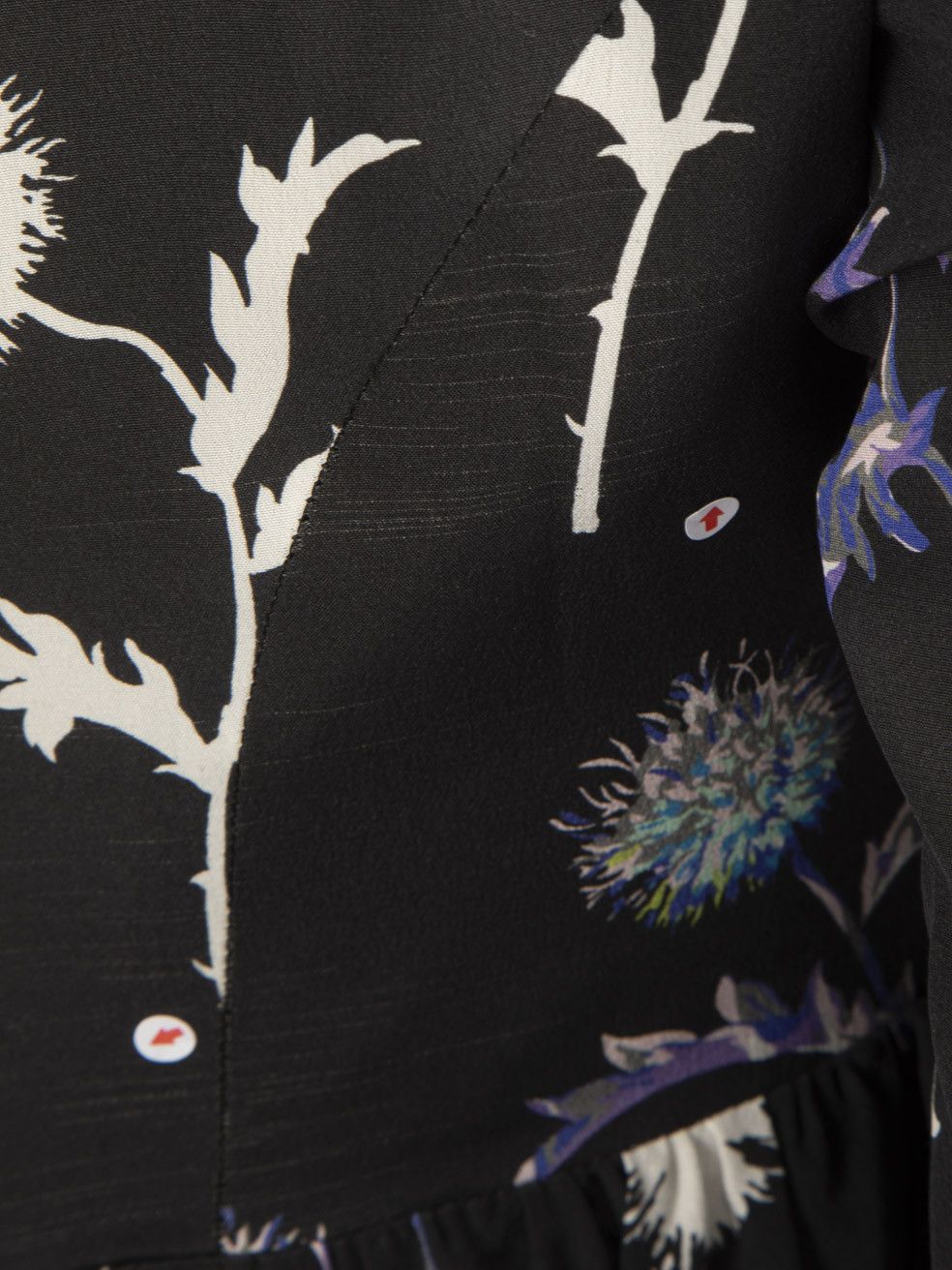 Kenzo Dandelion Print Silk Dress Size XS / US 0-2 / IT 36-38 - 10 Thumbnail