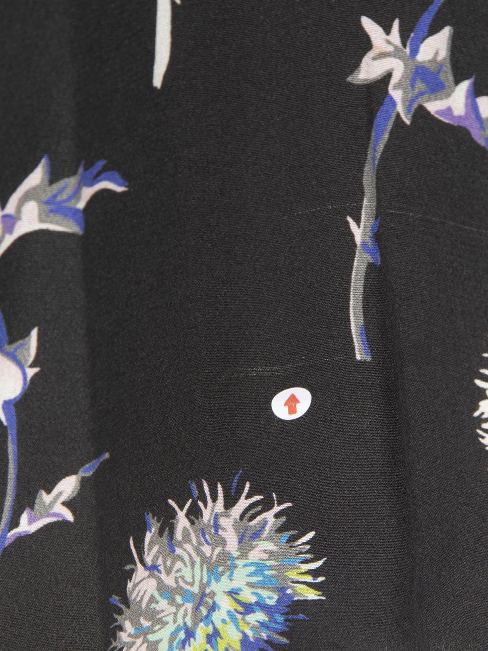 Kenzo Dandelion Print Silk Dress Size XS / US 0-2 / IT 36-38 - 7 Thumbnail