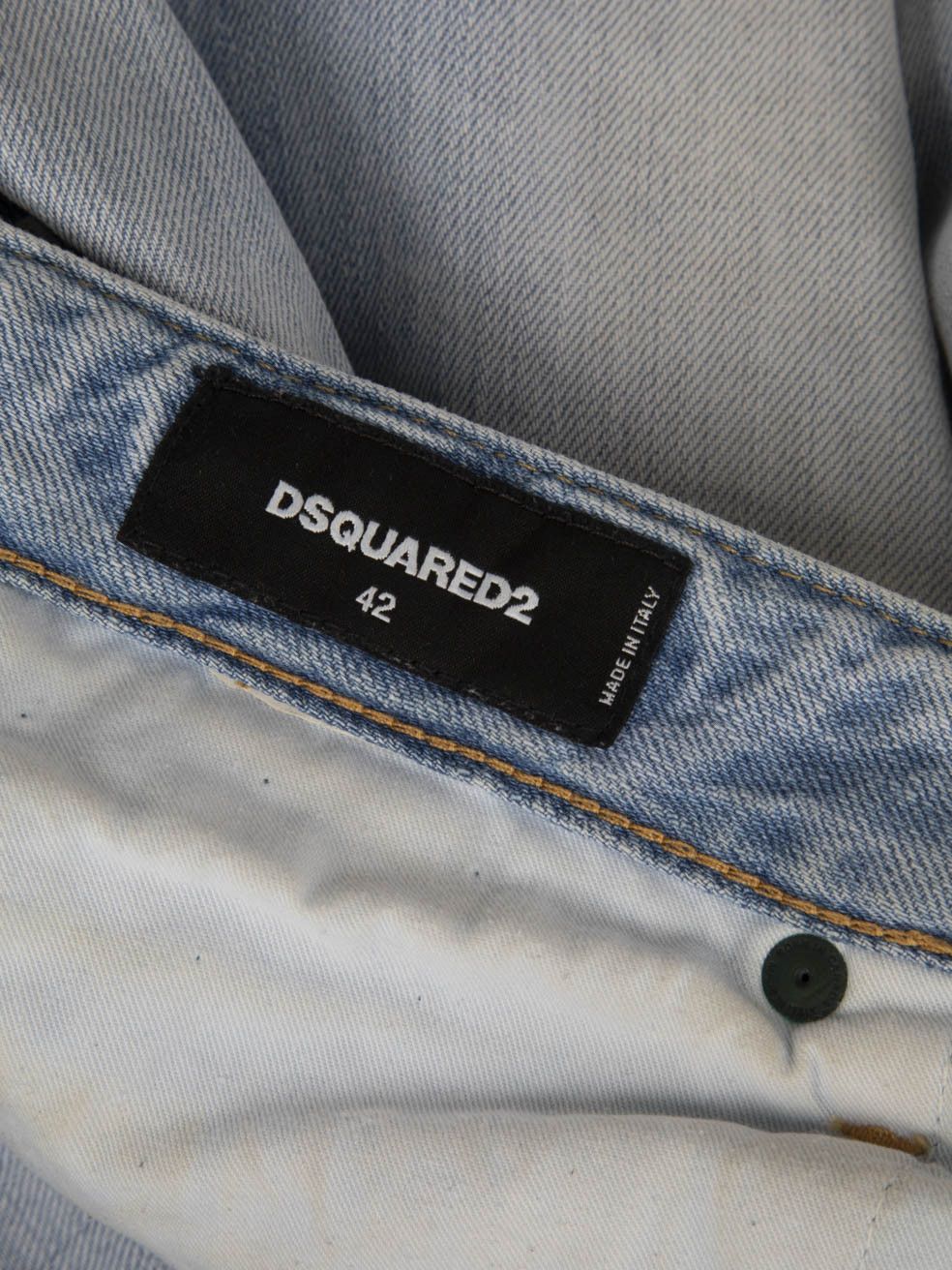 Dsquared2 Light Blue Distressed Skinny Jeans Size 28" / US 6 / IT 42 - 9 Thumbnail