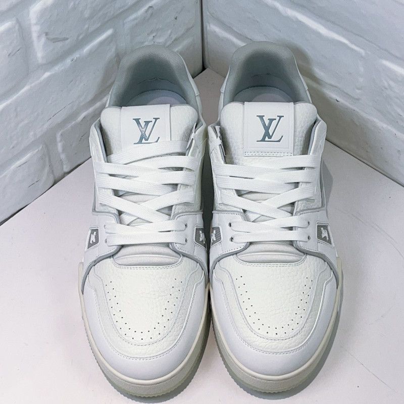 Louis Vuitton Louis Vuitton Trainer White Low-Top Sneakers 0079 Size US 9.5 / EU 42-43 - 2 Thumbnail