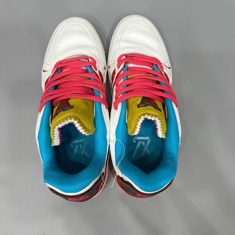 Louis Vuitton Louis Vuitton Trainer Upcycling White Red Sneakers 0079 Size US 8 / EU 41 - 7 Thumbnail