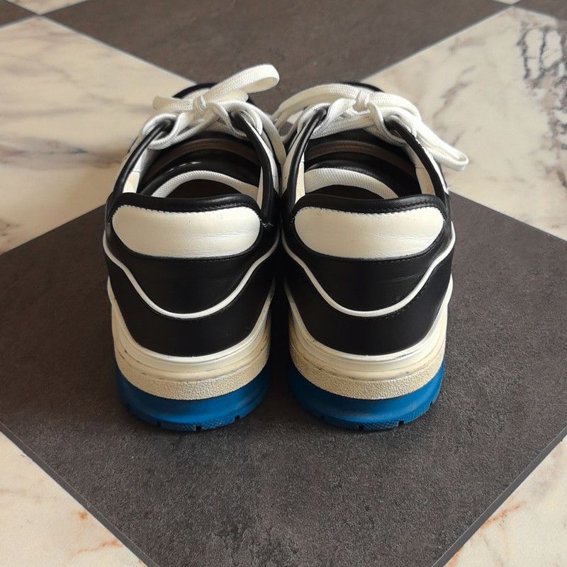 Louis Vuitton Louis Vuitton Trainer Black and Blue Sneakers 0079 Size US 9.5 / EU 42-43 - 3 Thumbnail