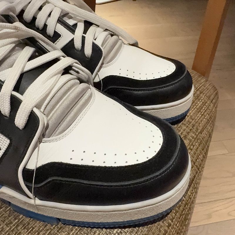 Louis Vuitton Louis Vuitton Trainer Black Blue Sneakers 0079 Size US 10.5 / EU 43-44 - 8 Thumbnail