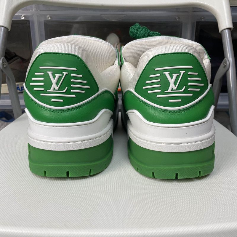 Louis Vuitton Louis Vuitton Trainer Maxi Fashion Sneakers in Green 0079 Size US 12 / EU 45 - 3 Thumbnail