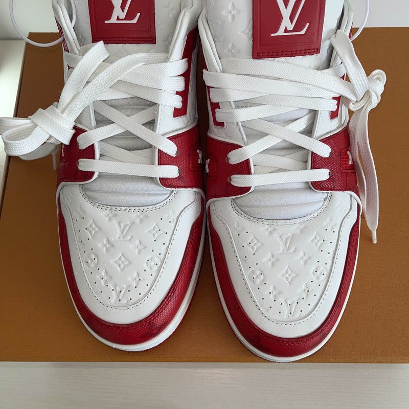 Louis Vuitton Louis Vuitton Trainer Low-Top Fashion Sneakers 0079 Size US 10.5 / EU 43-44 - 8 Thumbnail
