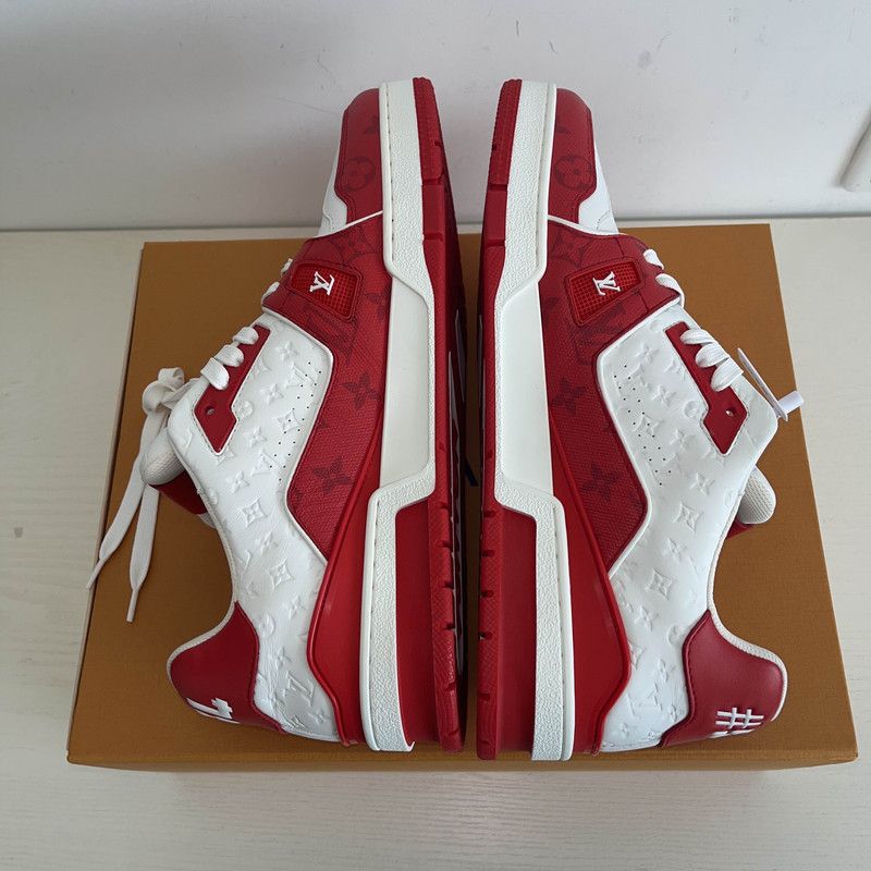 Louis Vuitton Louis Vuitton Trainer Low-Top Fashion Sneakers 0079 Size US 10.5 / EU 43-44 - 10 Thumbnail