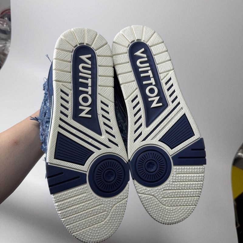 Louis Vuitton Louis Vuitton Blue Skate Shoes for Men and Women 0079 Size US 8 / EU 41 - 4 Thumbnail