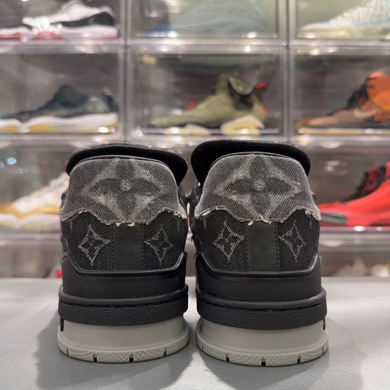 Louis Vuitton Louis Vuitton Denim Lace-Up Low-Top Sneakers 0079 Size US 8.5 / EU 41-42 - 3 Thumbnail
