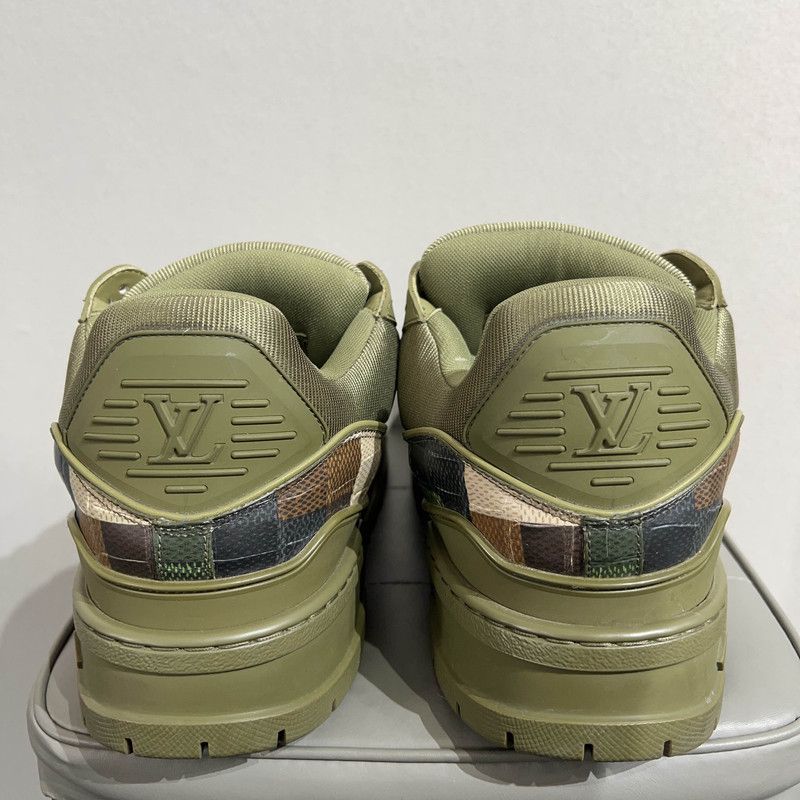 Louis Vuitton Louis Vuitton Trainer Maxi Low Top Sneakers in Green 0079 Size US 9.5 / EU 42-43 - 3 Thumbnail