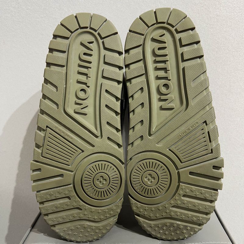 Louis Vuitton Louis Vuitton Trainer Maxi Low Top Sneakers in Green 0079 Size US 9.5 / EU 42-43 - 4 Thumbnail