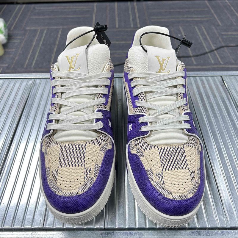 Louis Vuitton Louis Vuitton Trainer Low Sneakers in Purple 0079 Size US 8 / EU 41 - 2 Thumbnail