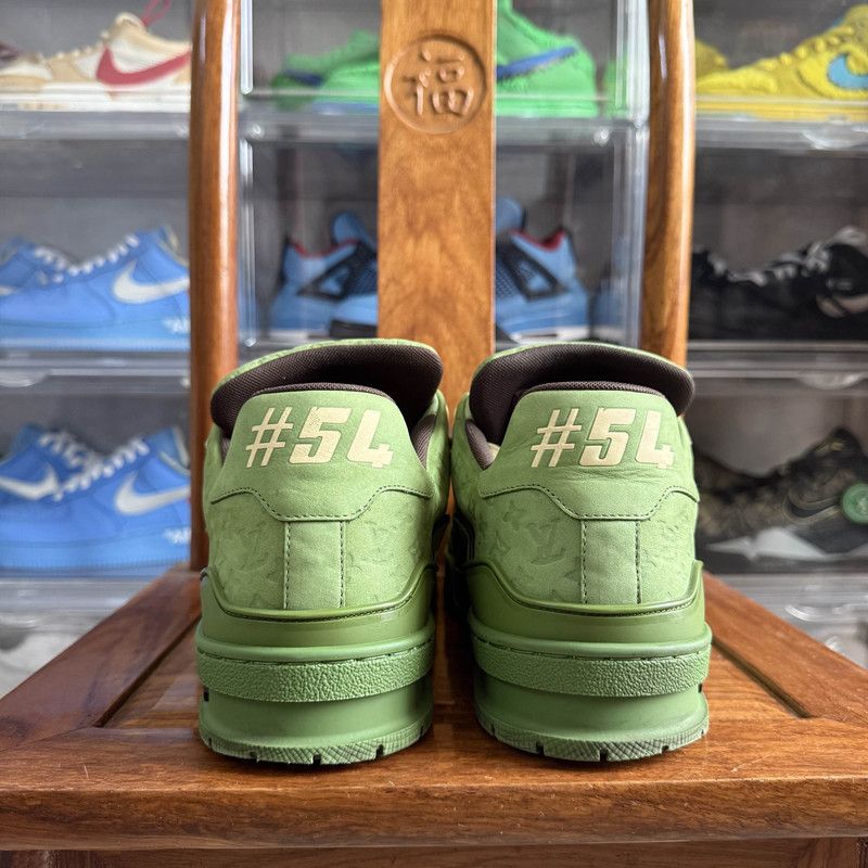 Louis Vuitton Tyler x Louis Vuitton Green Trainer Sneakers 0079 Size US 8 / EU 41 - 3 Thumbnail