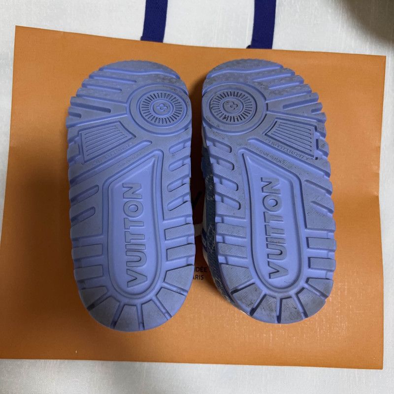 Louis Vuitton Louis Vuitton Trainer Maxi Low-Top Sneakers in Blue 0079 Size US 5.5 / EU 38 - 4 Thumbnail
