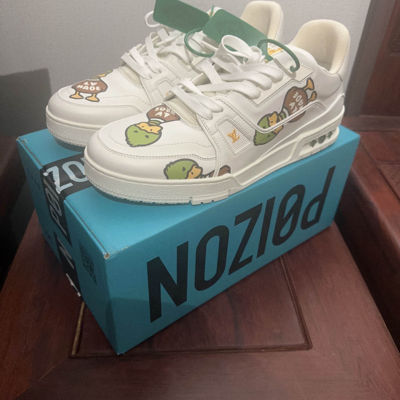 Louis Vuitton Nigo x Louis Vuitton Trainer Low-top Sneakers 0079 Size US 9 / EU 42 - 6 Thumbnail