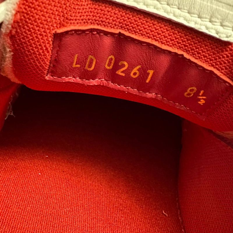 Louis Vuitton Louis Vuitton Red and White Trainer Fashion Sneakers 0079 Size US 9 / EU 42 - 5 Thumbnail