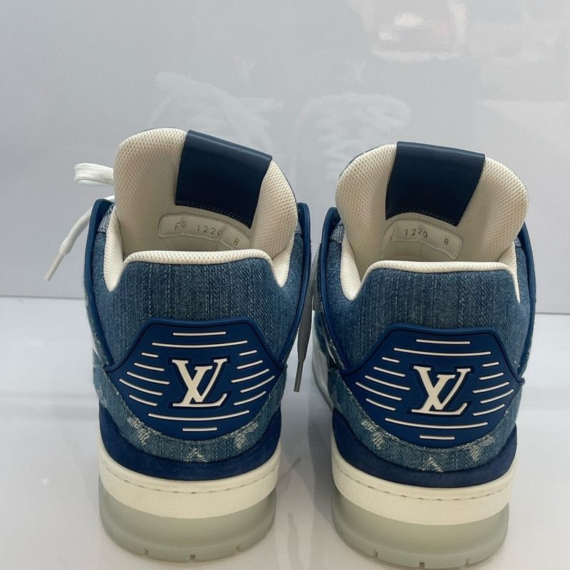 Louis Vuitton Louis Vuitton Vintage Denim Trainer Sneakers for Men 0079 Size US 8.5 / EU 41-42 - 5 Thumbnail