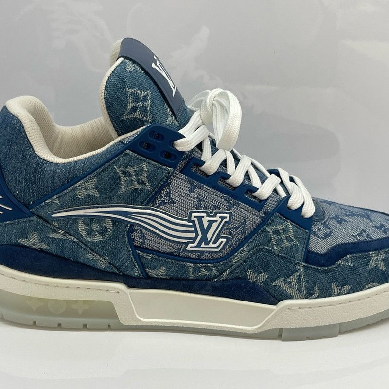 Louis Vuitton Louis Vuitton Vintage Denim Trainer Sneakers for Men 0079 Size US 8.5 / EU 41-42 - 7 Thumbnail