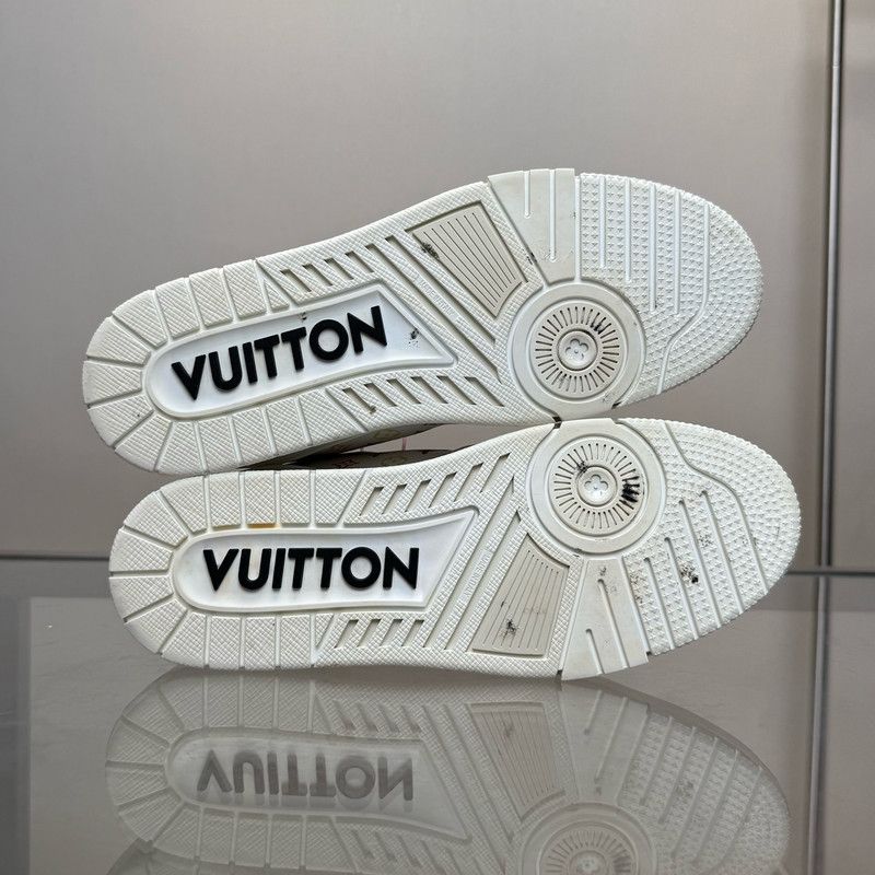 Louis Vuitton Takashi Murakami x Louis Vuitton White Trainer Sneakers 0079 Size US 8 / EU 41 - 7 Thumbnail