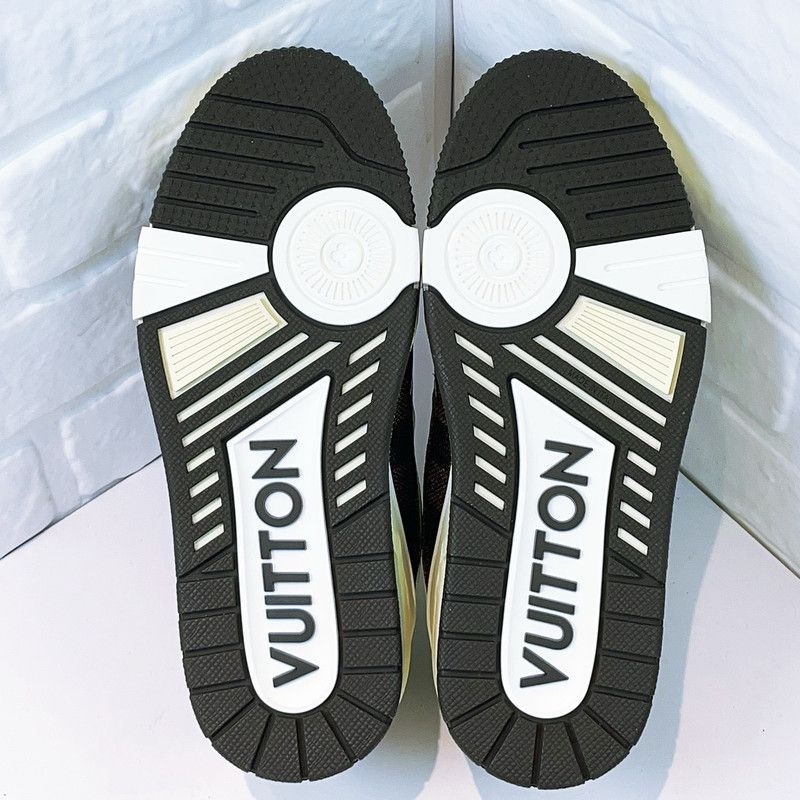 Louis Vuitton Louis Vuitton Trainer Low Top Sneakers in Brown 0079 Size US 5.5 / EU 38 - 5 Thumbnail