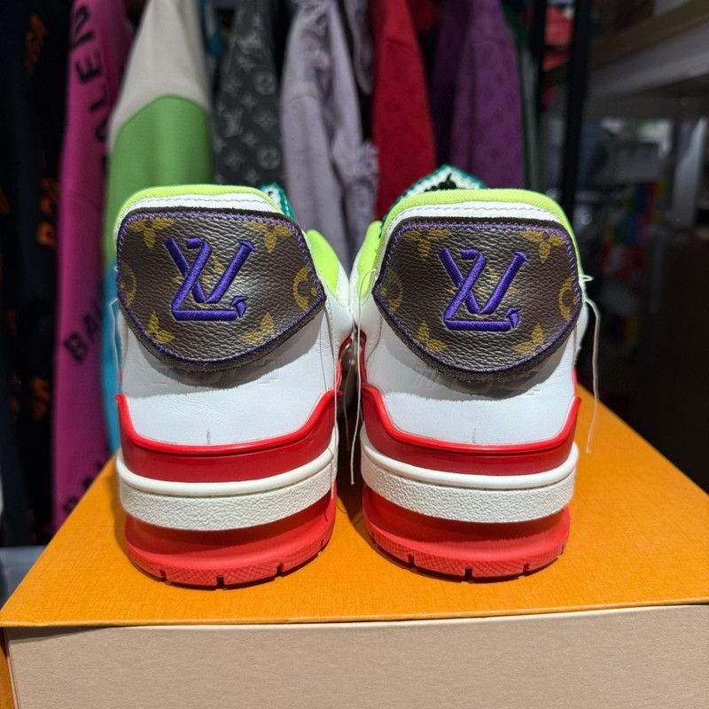 Louis Vuitton Louis Vuitton Trainer Upcycling Green Casual Sneakers 0079 Size US 10.5 / EU 43-44 - 3 Thumbnail