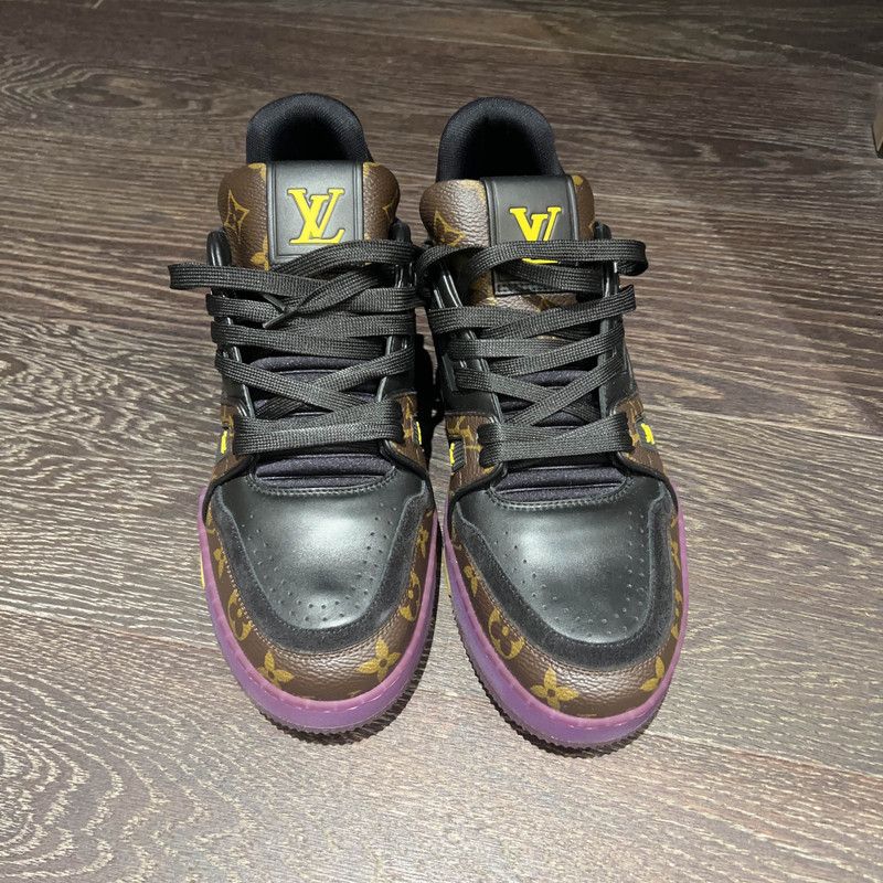 Louis Vuitton Louis Vuitton Trainer Casual Sneakers in Lakers Colorway 0079 Size US 8 / EU 41 - 2 Thumbnail