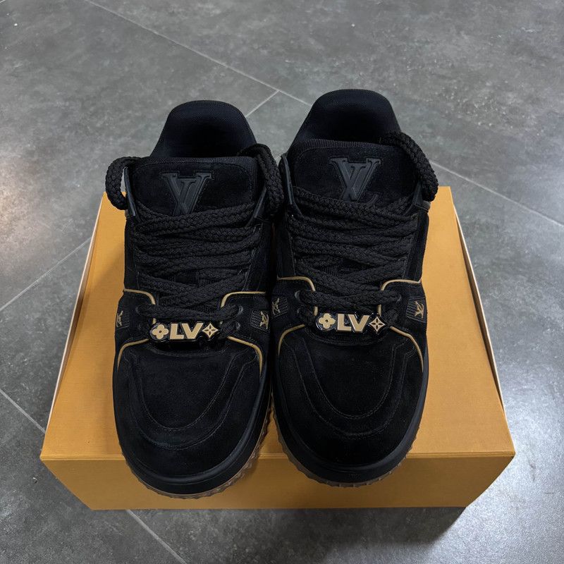 Louis Vuitton Louis Vuitton Trainer Maxi Low Top Sneakers Black 0079 Size US 9.5 / EU 42-43 - 2 Thumbnail