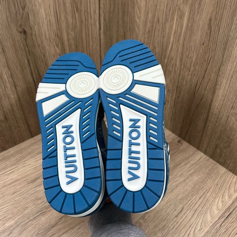 Louis Vuitton Louis Vuitton Leather Low-Top Trainer Sneakers 0079 Size US 7.5 / EU 40-41 - 4 Thumbnail