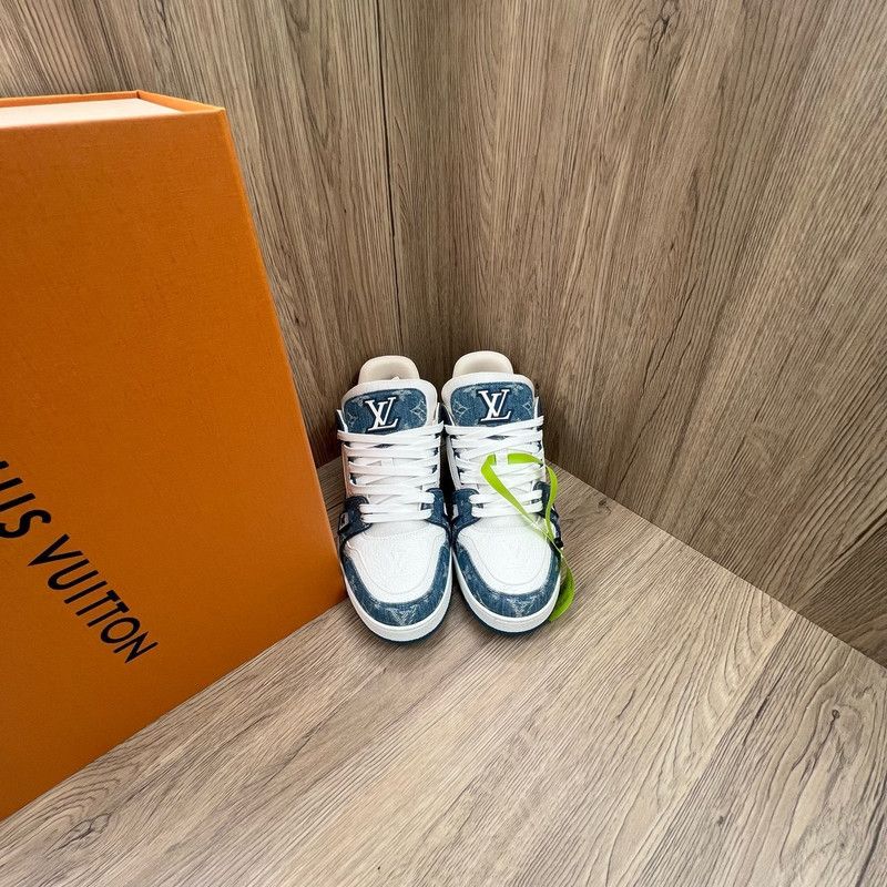 Louis Vuitton Louis Vuitton Leather Low-Top Trainer Sneakers 0079 Size US 7.5 / EU 40-41 - 6 Thumbnail