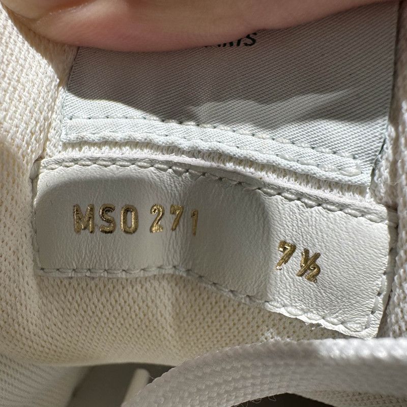 Louis Vuitton Louis Vuitton Vintage Trainer Sneakers in White and Green 0079 Size US 8 / EU 41 - 5 Thumbnail