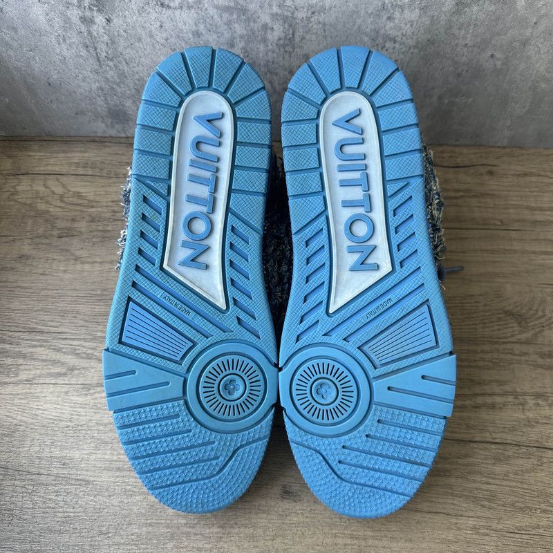 Louis Vuitton Louis Vuitton Skate Fashion Sneakers in Gray-Blue 0079 Size US 8.5 / EU 41-42 - 4 Thumbnail