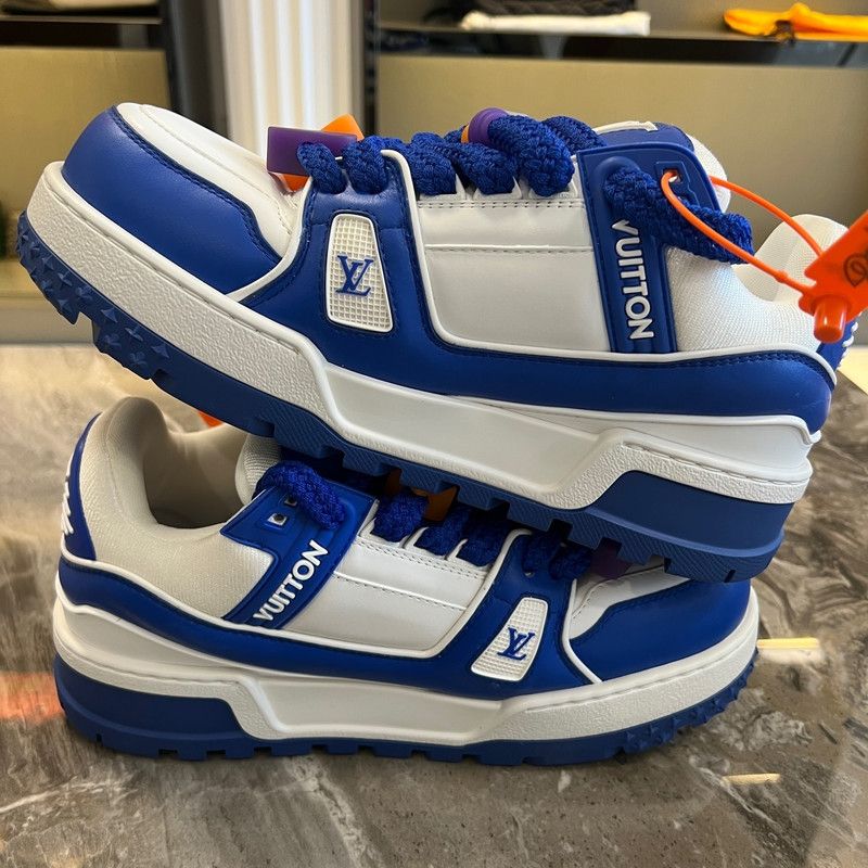 Louis Vuitton Louis Vuitton Trainer Maxi Stylish Low Top Sneakers 0079 Size US 8 / EU 41 - 6 Thumbnail