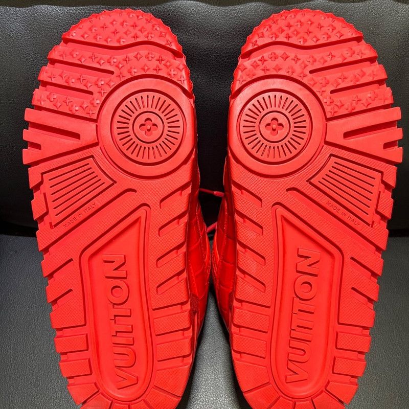 Louis Vuitton Louis Vuitton Trainer Maxi Red Crocodile Sneakers 0079 Size US 8 / EU 41 - 6 Thumbnail