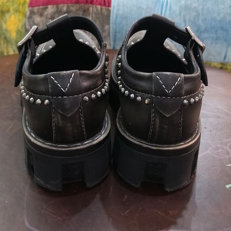 Louis Vuitton Louis Vuitton Checker Black Leather Casual Shoes 0079 Size US 9.5 / EU 42-43 - 3 Thumbnail