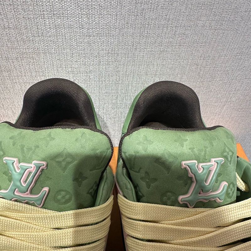 Louis Vuitton Tyler x Louis Vuitton Green Low-Top Trainers 0079 Size US 7.5 / EU 40-41 - 4 Thumbnail