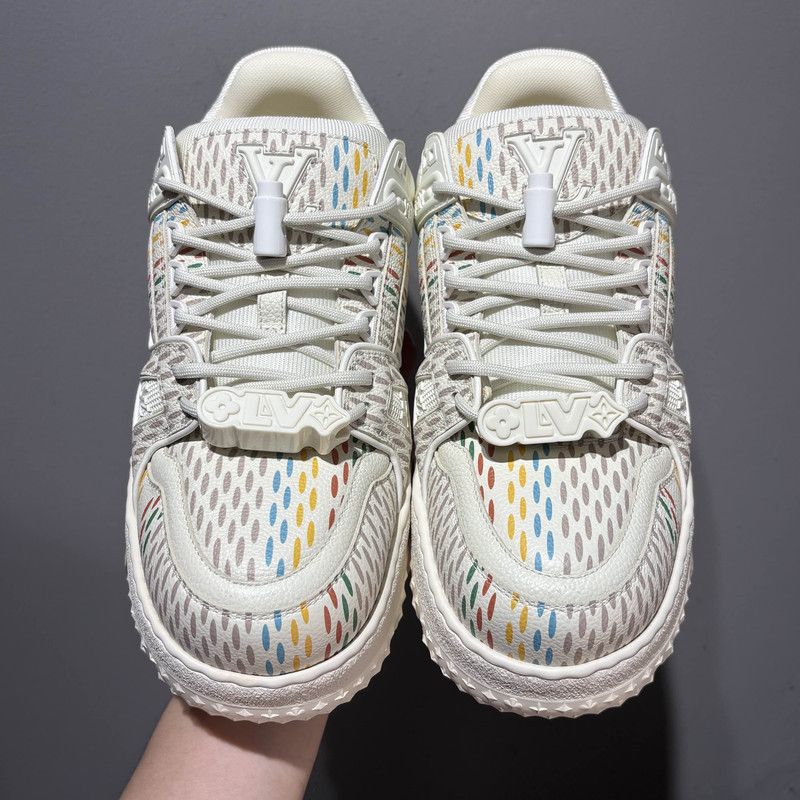 Louis Vuitton Louis Vuitton Trainer Leather Low-Top Sneakers 0079 Size US 6.5 / EU 39-40 - 2 Thumbnail