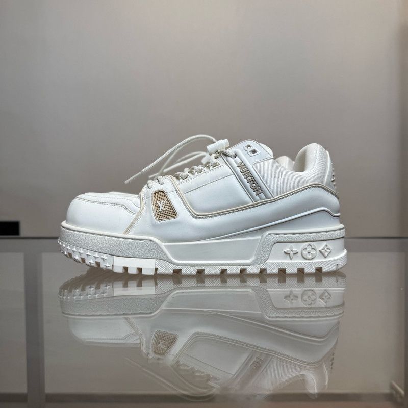 Louis Vuitton Louis Vuitton Trainer Maxi White Low-Top Sneakers 0079 Size US 10.5 / EU 43-44 - 5 Thumbnail