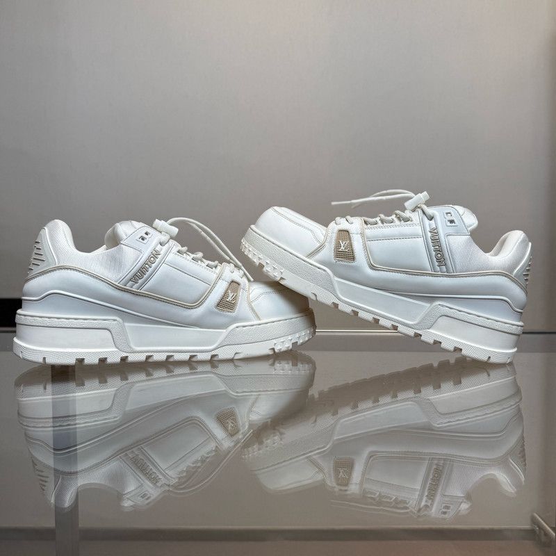 Louis Vuitton Louis Vuitton Trainer Maxi White Low-Top Sneakers 0079 Size US 10.5 / EU 43-44 - 6 Thumbnail