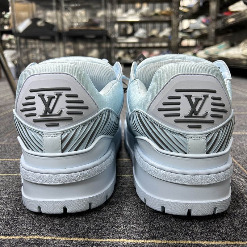 Louis Vuitton Louis Vuitton Blue Low-Top Trainer Sneakers 0079 Size US 9.5 / EU 42-43 - 3 Thumbnail