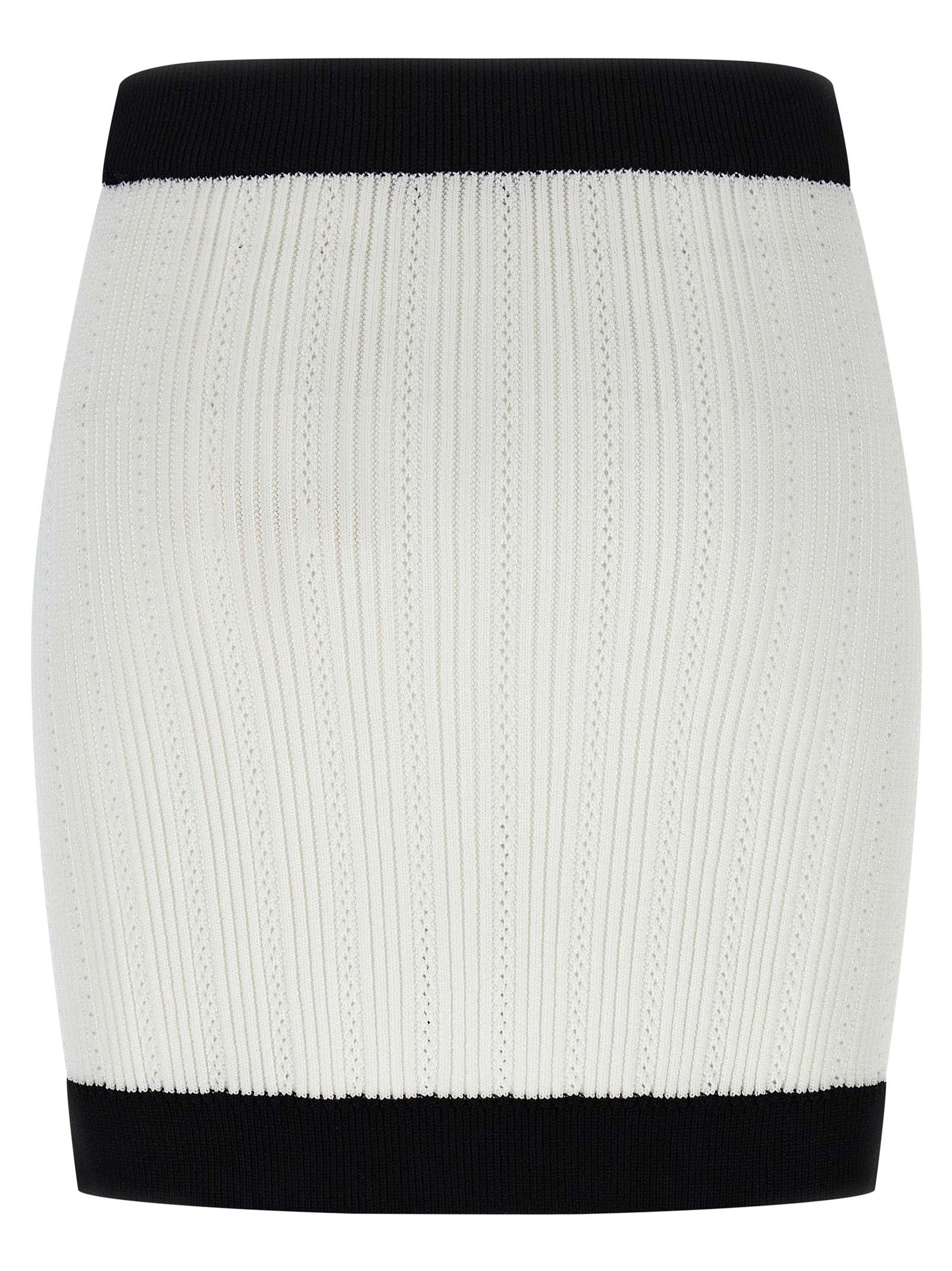 Balmain Two-Tone Miniskirt Size 26" / US 2 / IT 38 - 2 Thumbnail