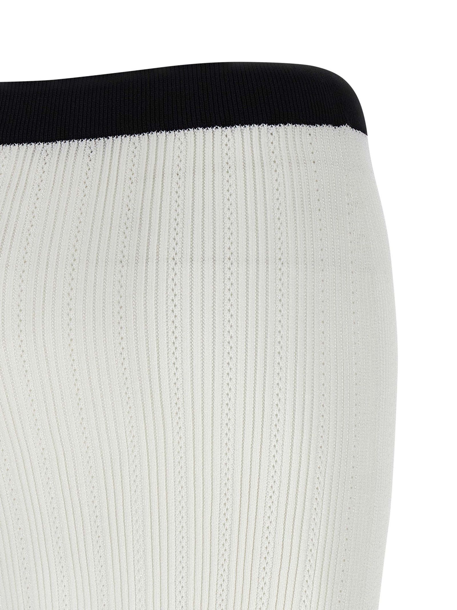 Balmain Two-Tone Miniskirt Size 26" / US 2 / IT 38 - 4 Thumbnail