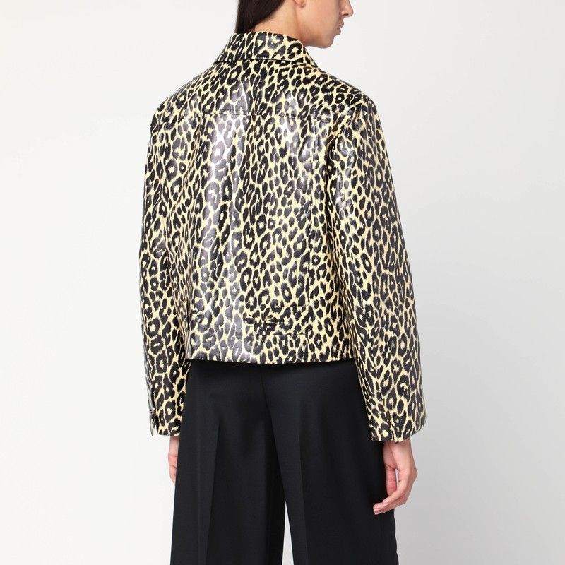 Jil Sander Jil Sander Leopard Print Jacket In Coated Fabric Size M / US 6-8 / IT 42-44 - 2 Thumbnail