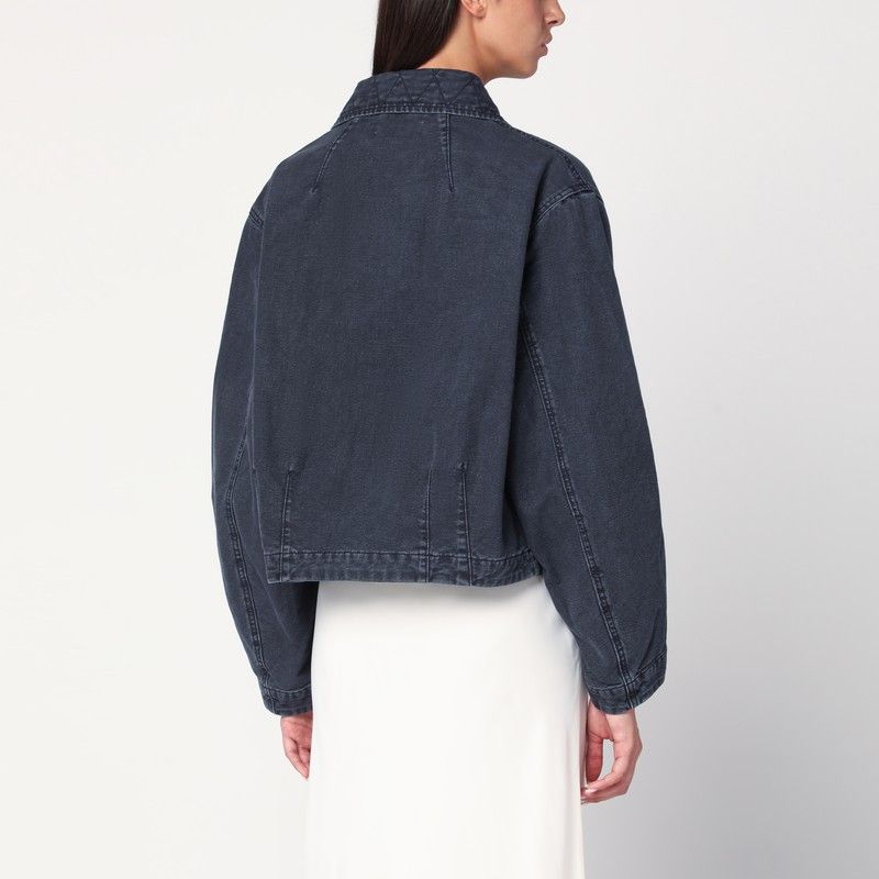 6397 6397 Ink Blue Denim Jacket Size L / US 10 / IT 46 - 2 Thumbnail