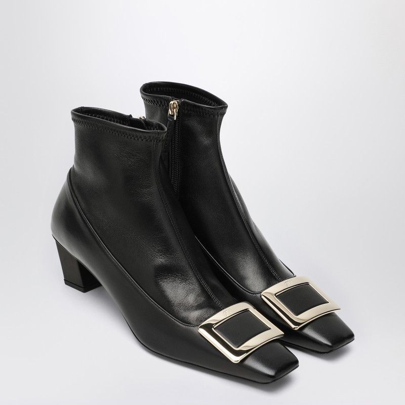 Roger Vivier Roger Vivier Belle Vivier Black Ankle Boots Size US 9 / IT 39 - 2 Thumbnail